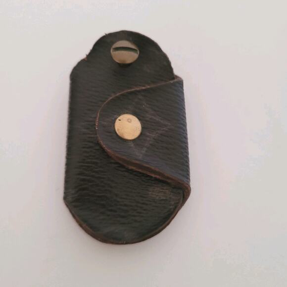 Authentic Louis Vuitton Monogrammed Charm Key Ring Fob Holder Brown Small Vintag - Picture 1 of 9